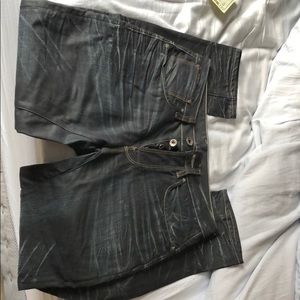 G star dark coated blue denim A crotch